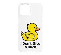 I Don't Give a Duck, Cool Yellow Duck Illustration Graphic Coque pour iPhone 15