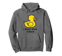 I Don't Give a Duck, Cool Yellow Duck Illustration Graphic Sweat à Capuche