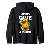 I Don't Give A Duck Lover Funny Duck Owner Rude I Love Duck Sweat à Capuche