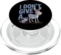 I Don't Give A Rats Ass Drôle Rebus Joke Dire Citation Phrase PopSockets PopGrip pour MagSafe