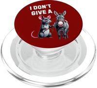 I Don't Give A Rat's Ass Just Be Clear I Don't Care Pun Fun PopSockets PopGrip pour MagSafe