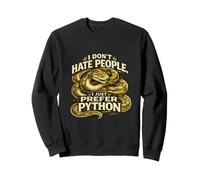 I Don't Hate People, I Just Prefer Python - Funny Introverti Sweatshirt