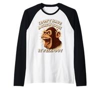 I Dont Have A Screw Loose It Fell Out Funny Gorilla Humour Manche Raglan