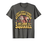 I Don't Have A Short Attention Span Oh Look A Squirrel TDAH T-Shirt