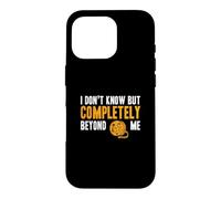I Don't Know But Completely Beyond Me Drôle Documentaire Buff Coque pour iPhone 16 Pro