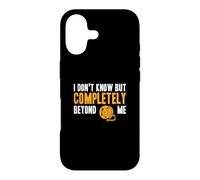 I Don't Know But Completely Beyond Me Drôle Documentaire Buff Coque pour iPhone 17