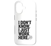 I Don't Know I Just Work Here Humour de Bureau hilarant Coque pour iPhone 17