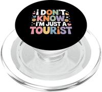 I Don't Know I'm Just A Tourist Voyageur Perdu Explorer ||- PopSockets PopGrip pour MagSafe