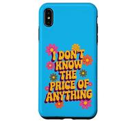 I Don't Know The Price of Anything - Humour rétro Argent Coque pour iPhone XS Max