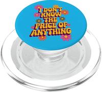 I Don't Know The Price of Anything - Humour rétro Argent PopSockets PopGrip pour MagSafe