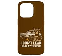 I Don't Leak Mark My Territory Old Classic Muscle Car Dog Coque pour iPhone 15 Pro