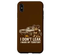 I Don't Leak Mark My Territory Old Classic Muscle Car Dog Coque pour iPhone XS Max