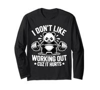 I Don't Like Working Out Cuz It Hurts Exercice Drôle Gym Manche Longue