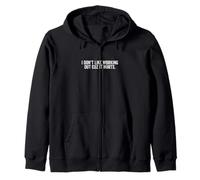 I Don't Like Working Out Cuz It Hurts Funny Gym Humour Sweat à Capuche