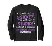 I Don't Look Sick - Soutien de la Sensibilisation aux Maladies Auto-immunes Manche Longue