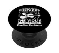 I Don't Make Erreurs When Playing The Violonists PopSockets PopGrip Adhésif