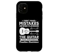 I Don't Make Mistakes When Playing The Guitar Guitarist Coque pour iPhone 11