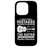 I Don't Make Mistakes When Playing The Guitar Guitarist Coque pour iPhone 14 Pro