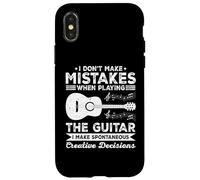 I Don't Make Mistakes When Playing The Guitar Guitarist Coque pour iPhone X/XS