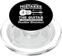I Don't Make Mistakes When Playing The Guitar Guitarist PopSockets PopGrip pour MagSafe