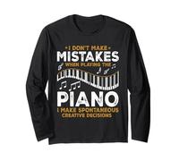 I Don't Make Mistakes When Playing The Piano Funny Pianist Manche Longue