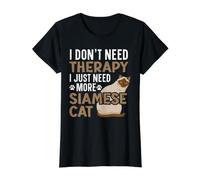 I Don't Need Therapy I Just Need More Chat Siamois T-Shirt Graphique avec Valeur