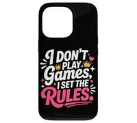 I Don't Play Games I Set The Rules Coque pour iPhone 13 Pro