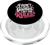 I Don't Play Games I Set The Rules PopSockets PopGrip pour MagSafe