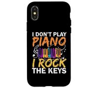 I Don't Play Piano I Rock The Keys Musicien Pianist Coque pour iPhone X/XS