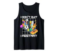 I Don't Quit I Restart Amoureux de Jeux vidéo Amusants Débardeur