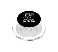 I Don't Rise and Shine I Caffeinate and Hope for The Best PopSockets PopGrip pour MagSafe