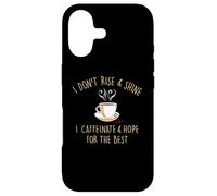 I Don't Rise and Shine I Caffeinate Baristas Coffee Lover Coque pour iPhone 17