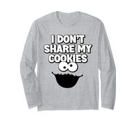 I Don't Share My Cookies Monster Gâteaux Biscuits pâtisserie Manche Longue
