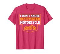 I Don't Snore I Dream I'm A Motorcycle - Motard ronflement T-Shirt, Homme, Rouge Chiné, 3XL