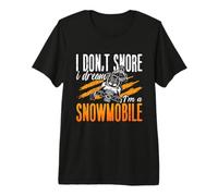 I Don't Snore I Dream I'm Snow Rider Lover Motoneige Racing T-Shirt Haut de Gamme