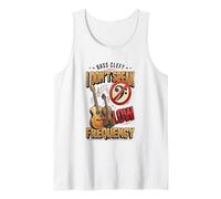 I Don't Speak Bass Frequency Funny Bass Clef Music Pun Treble Débardeur