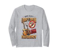 I Don't Speak Bass Frequency Funny Bass Clef Music Pun Treble Manche Longue