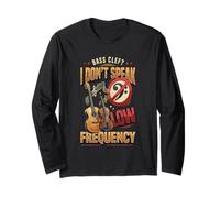 I Don't Speak Bass Frequency Funny Bass Clef Music Pun Treble Manche Longue