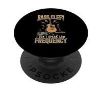 I Don't Speak Guitare Acoustique Basse fréquence PopSockets PopGrip Adhésif