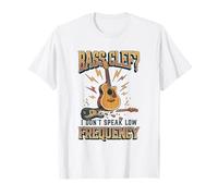 I Don't Speak Guitare Acoustique Basse fréquence T-Shirt