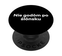 « I Don't Speak Silesian » Mot drôle de Silésie PopSockets PopGrip Adhésif