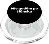 « I Don't Speak Silesian » Mot drôle de Silésie PopSockets PopGrip pour MagSafe