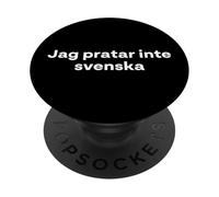 « I Don't Speak Swedish » Mot suédois drôle PopSockets PopGrip Adhésif