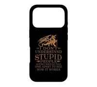 I Don't Understand Stupid People for Women Men Love Dragon Coque pour iPhone 17 Pro