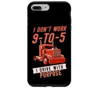 I Don't Work 9-to-5 I Drive with Purpose Chauffeur Professionnel Coque pour iPhone 7 Plus/8 Plus