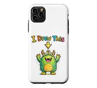I Drew This Cute Monster Funny Kids Art Teacher Humour Coque pour iPhone 11 Pro Max