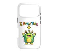 I Drew This Cute Monster Funny Kids Art Teacher Humour Coque pour iPhone 17 Pro