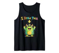 I Drew This Cute Monster Funny Kids Art Teacher Humour Débardeur