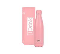 I-Drink Bouteille thermique en acier à double paroi de 350 ml sans fuite sans BPA RI01 (3 roses pastel)