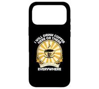 I Drink Coffee Everywhere Cafeine Baristas Funny Coffee Coque pour iPhone 17 Pro Max